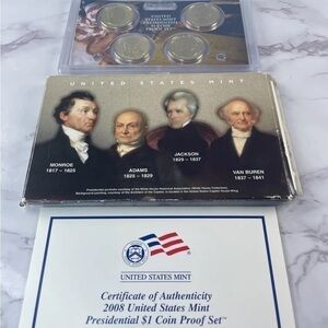 2008 U.S. Mint Presidential $1 Coin Proof Set